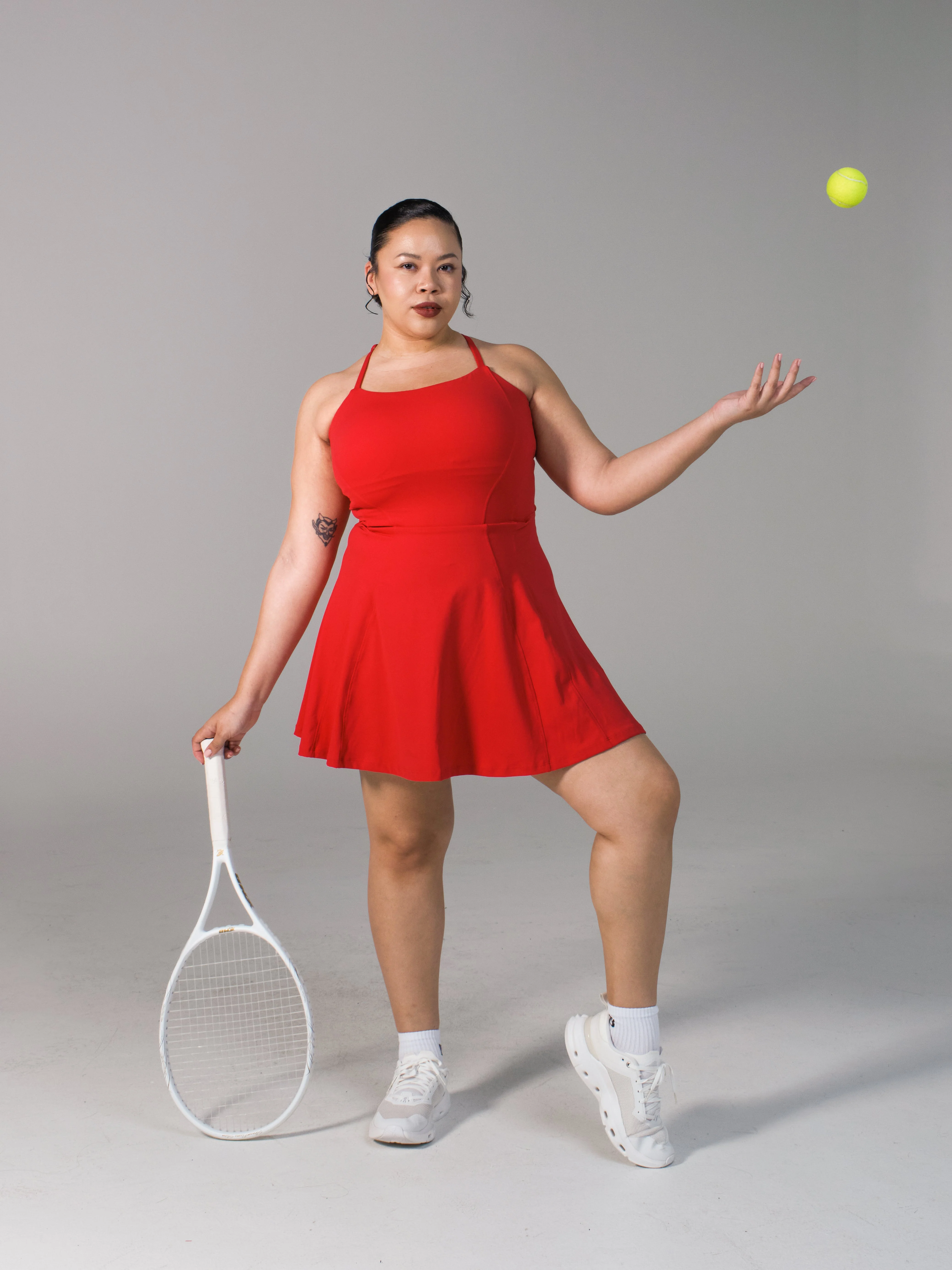 Bend and Snap Dress - Lipstick Red - Image 2