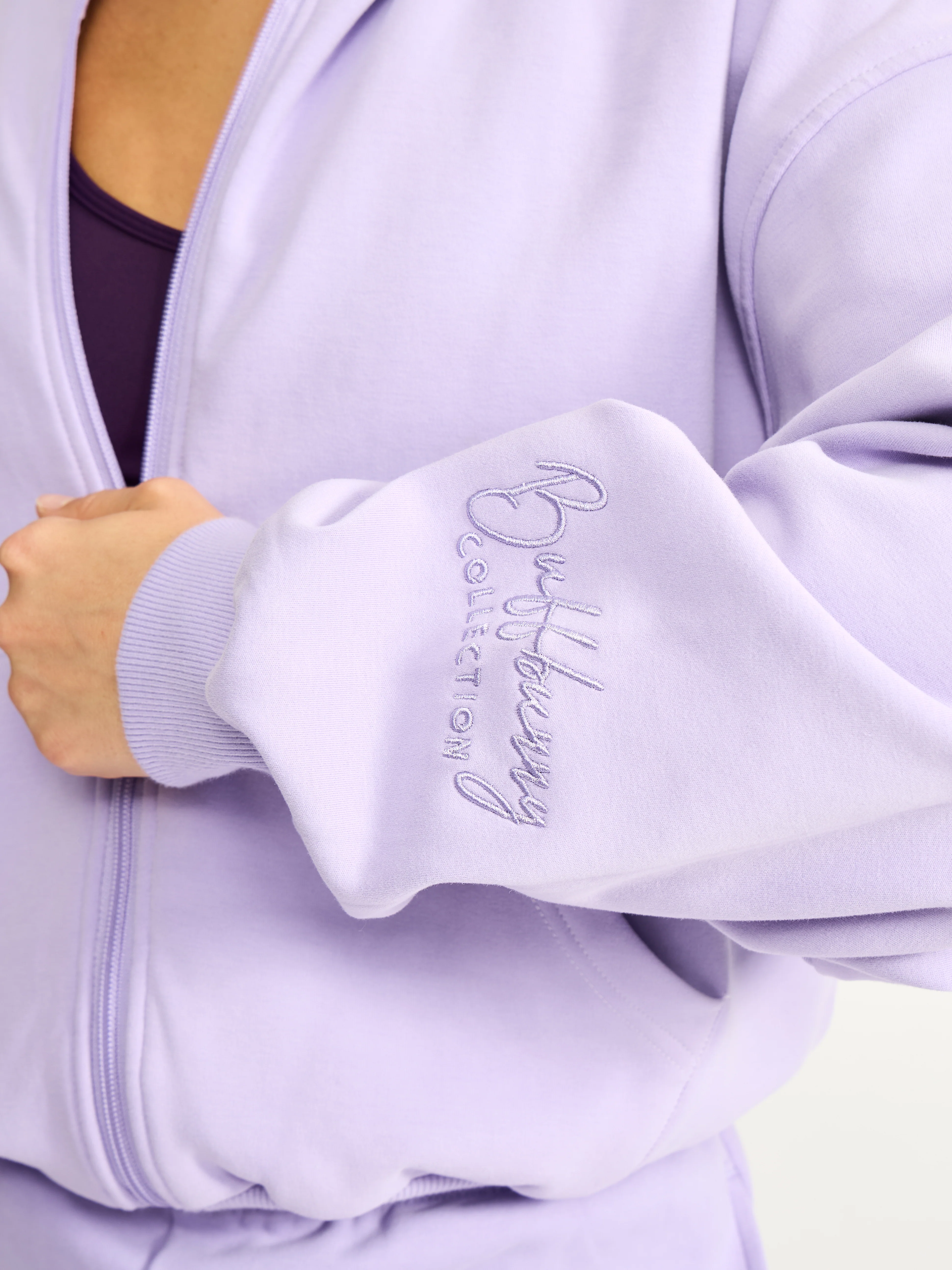 Full Zip Cloud Hoodie - Frosted Purple - Image 2