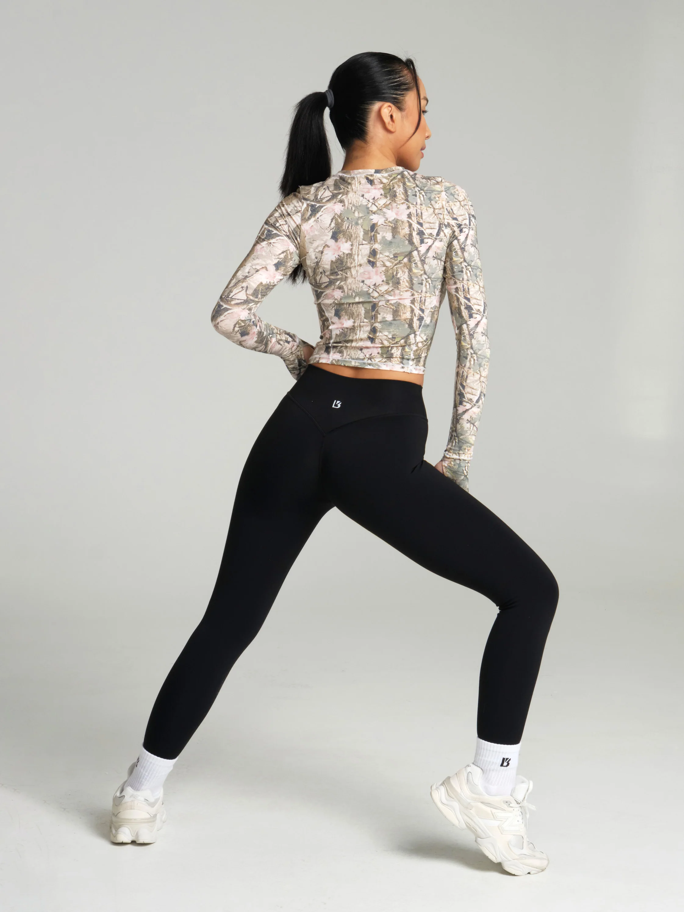 Halo Long Sleeve Baby Tee - Pink Camo - Image 6