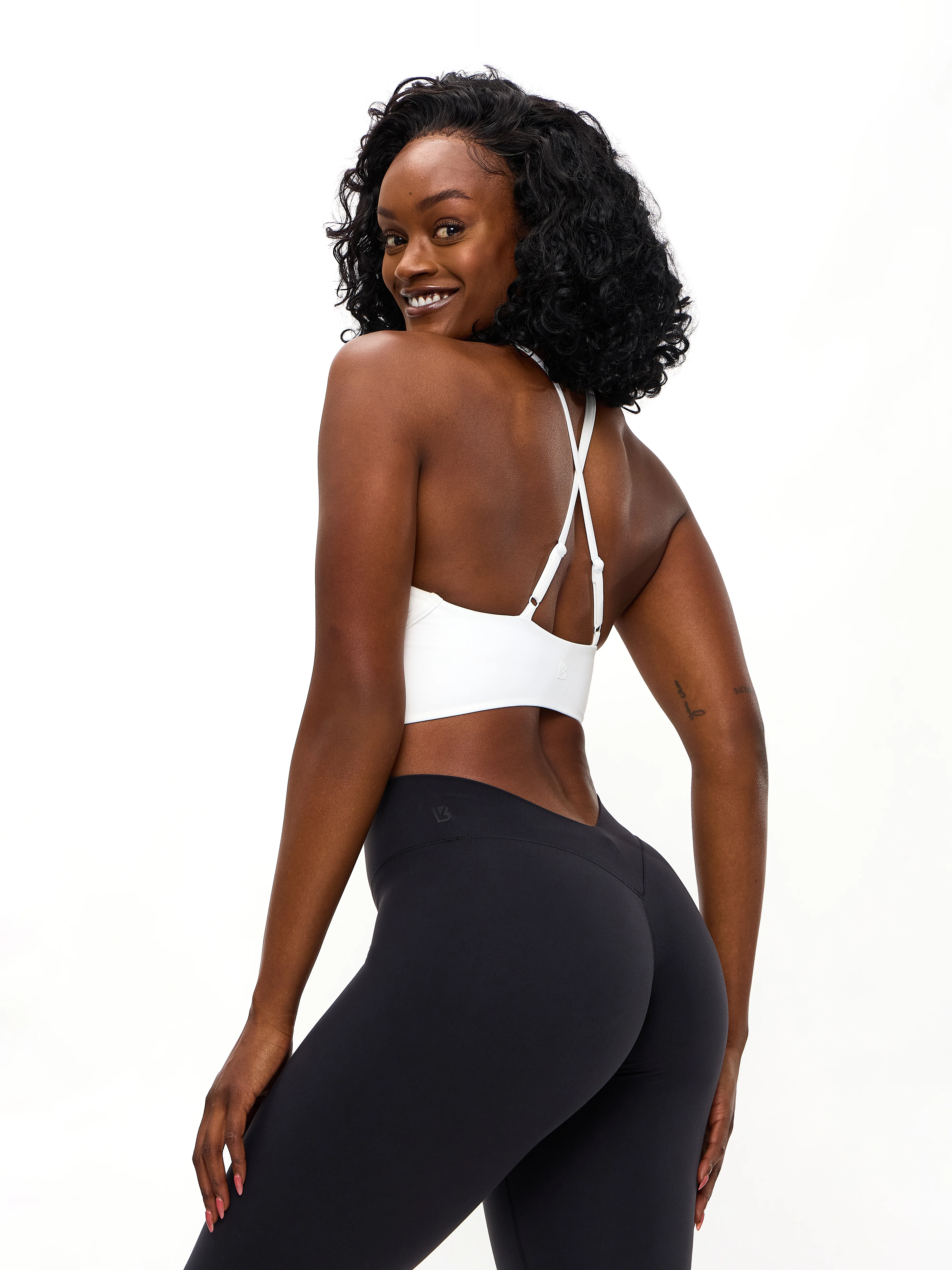 Poshknit Sports Bra - White - Image 4
