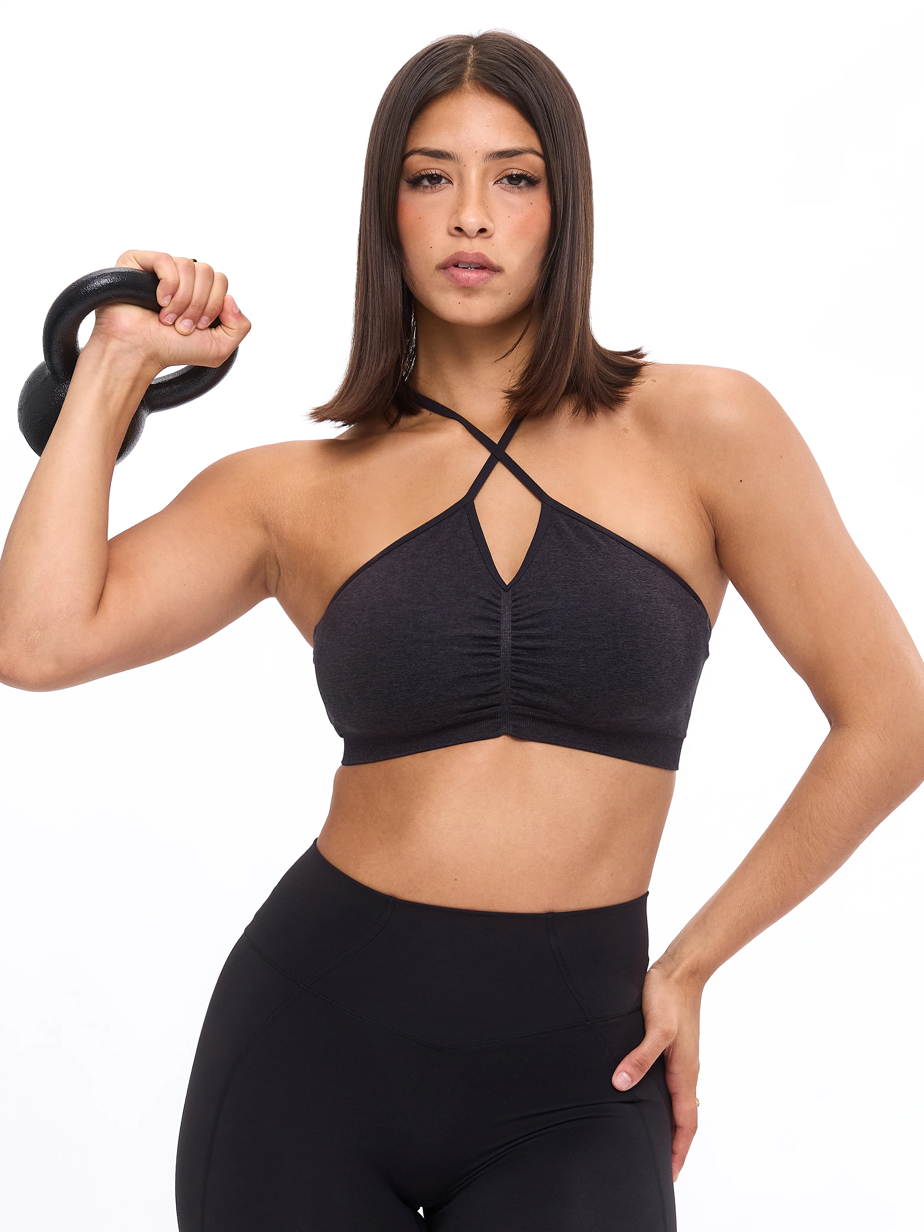 Wonder Seamless Sports Bra - Black - Image 5